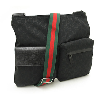 グッチ GUCCI バッグ コピー ショルダーバッグ 169937 F4F0R 1060 GGキャンバス メッセンジャー ブラック/グリーン/レッド/グリーン